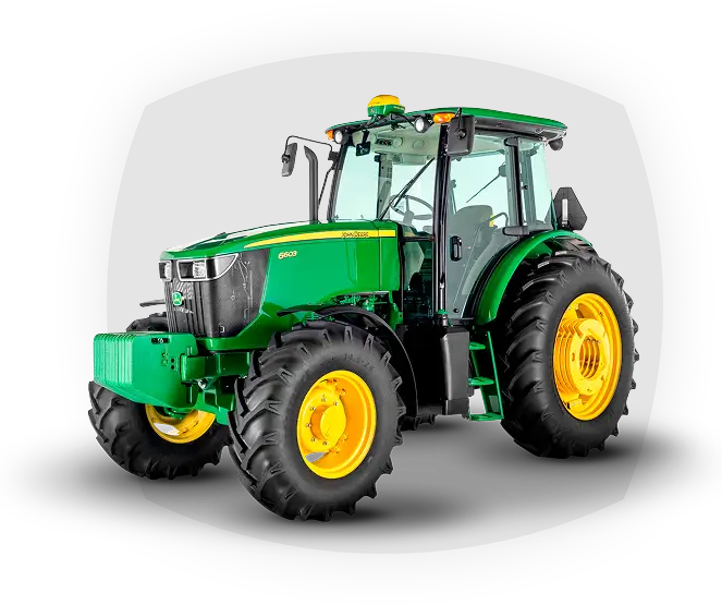 Tractor John Deere seminuevo en campo agrícola de Sinaloa